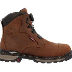 Rocky Men's Rams Horn 6" Comp Toe WP Outdoor Work Boot -Brown- RKK0390