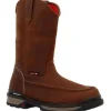 Rocky Men's Rams Horn 11" Soft Toe WP Work Boot -Crazy Horse- RKK0441