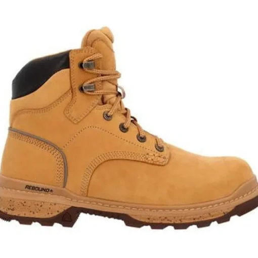 Rocky Men's Rams Horn 6" Soft Toe WP Slip Resist Work Boot -Wheat- RKK0442