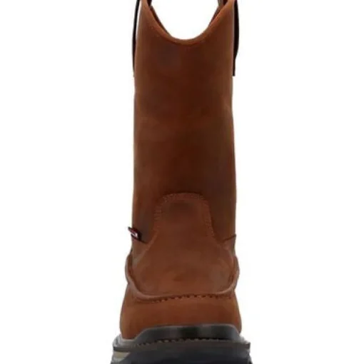 Rocky Men's Rams Horn 11" Soft Toe WP Work Boot -Crazy Horse- RKK0441