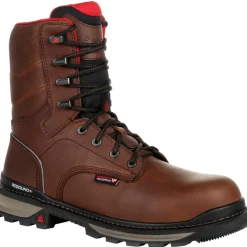 Rocky Men's Rams Horn 8" Waterproof Work Boot - Brown - RKK0296