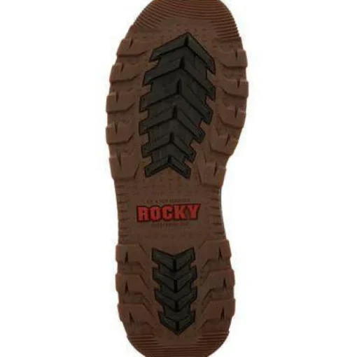 Rocky Men's Rams Horn 6" Waterproof Wedge Work Boot - Brown - RKK0321