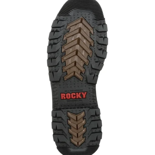 Rocky Men's Rams Horn 8" Waterproof Work Boot - Brown - RKK0296