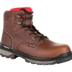 Rocky Men's Rams Horn 6" WP Work Boot - Brown - RKK0259