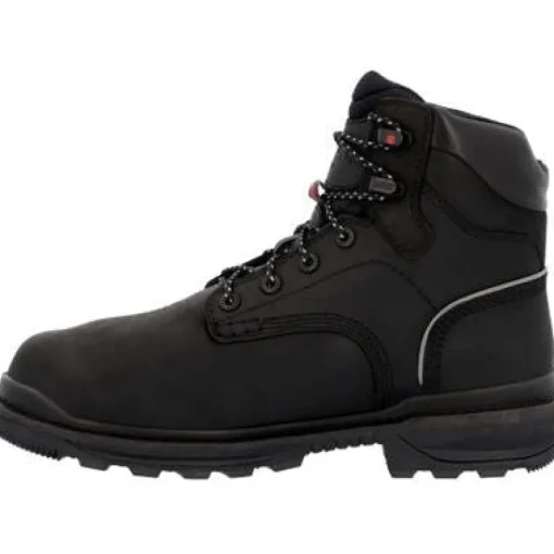 Rocky Men's Rams Horn 9" WP Comp Toe Met Guard Work Boot -Black- RKK0393