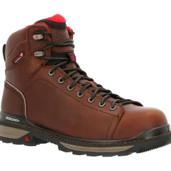 Rocky Men's Rams Horn Lace To Toe 6" Comp Toe WP Work Boot - RKK0355