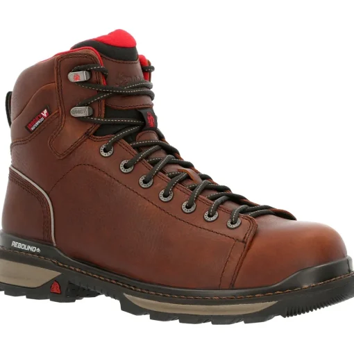 Rocky Men's Rams Horn Lace To Toe 6" Comp Toe WP Work Boot - RKK0355
