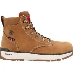 Rocky Men's Rebound 6" Comp Toe WP Wedge Work Boot -Brown- RKK0451