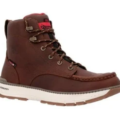 Rocky Men's Rebound Wedge 6" Comp Toe WP Work Boot -Tobacco- RKK0435