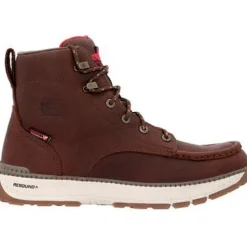 Rocky Men's Rebound Wedge 6" Comp Toe WP Work Boot -Tobacco- RKK0435