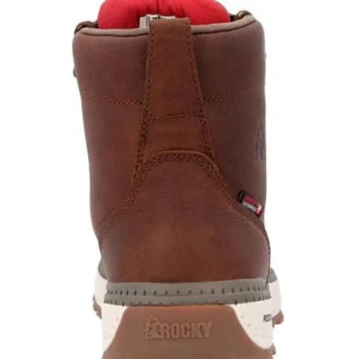 Rocky Men's Rebound Wedge 6" Comp Toe WP Work Boot -Tobacco- RKK0435