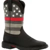 Rocky Men's Red Line 11" Square Toe Western Work Boot- Black - RKD0088