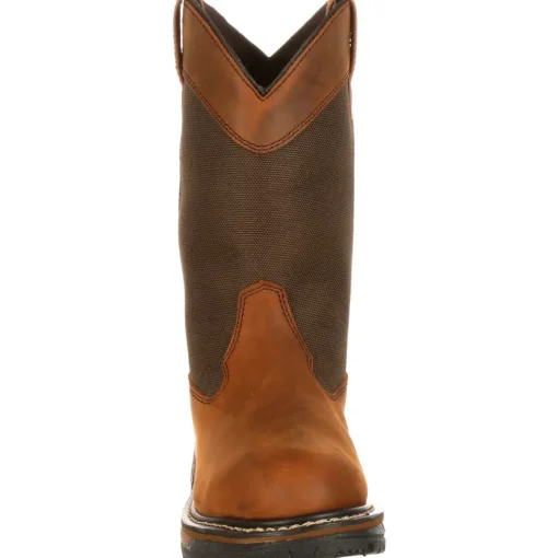 Rocky Men's Ride 10" WP 200G Ins Wellington Work Boot- Brown- FQ0002867
