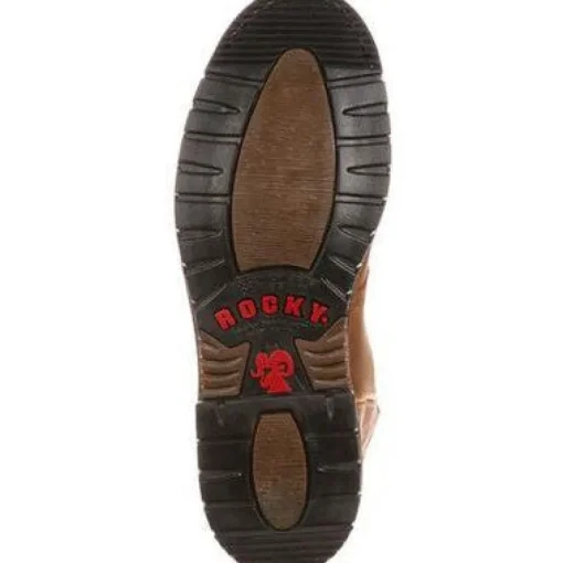 Rocky Men's Ride Branson Saddle 11" Soft Toe WP Western Boot -Brown- FQ0002775