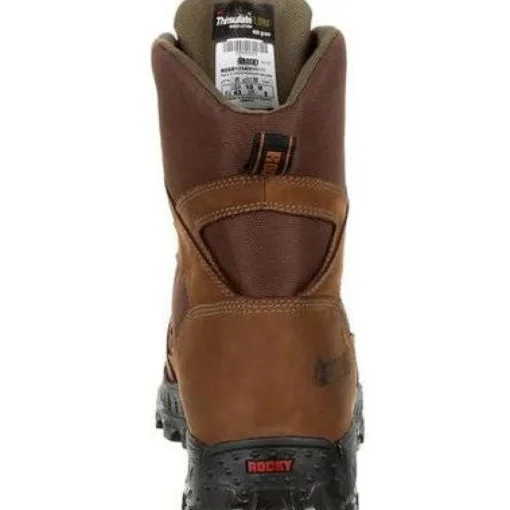 Rocky Men's Ridgetop 8" Soft Toe WP 600G Ins Outdoor Boot- Brown- RKS0384