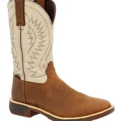 Rocky Men's Rugged Trail 11" Square Toe WP Western Boot -Brown- RKW0366