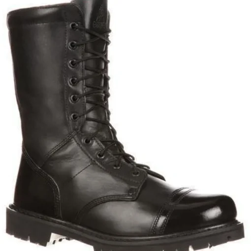 Rocky Men's Side Zipper Jump Duty Boot - Black - FQ0002090