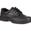 Rocky Men's Slipstop 911 4" Soft Toe WP Oxford Duty Shoe- Black- FQ0002034