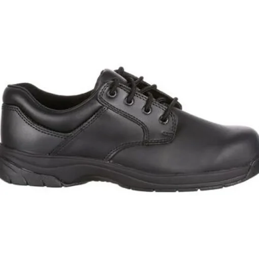 Rocky Men's Slipstop 911 4" Soft Toe WP Oxford Duty Shoe- Black- FQ0002034
