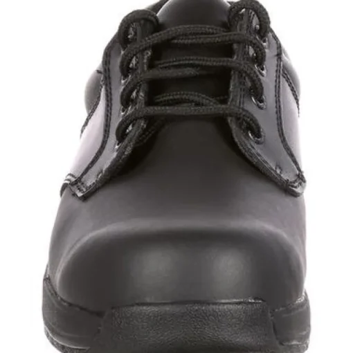 Rocky Men's Slipstop 911 4" Soft Toe WP Oxford Duty Shoe- Black- FQ0002034