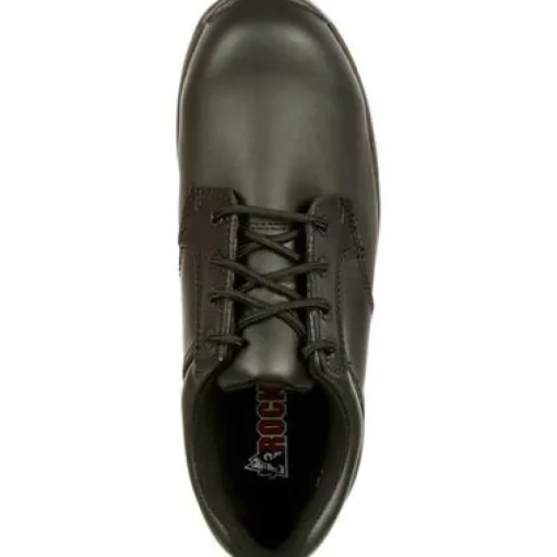 Rocky Men's Slipstop 911 4" Soft Toe WP Oxford Duty Shoe- Black- FQ0002034