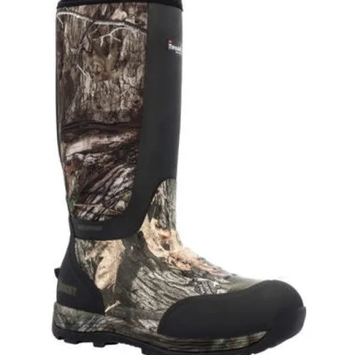 Rocky Men's Stryker Mossy Oak 16" WP 800G Rubber Work Boot Golden RKS0601