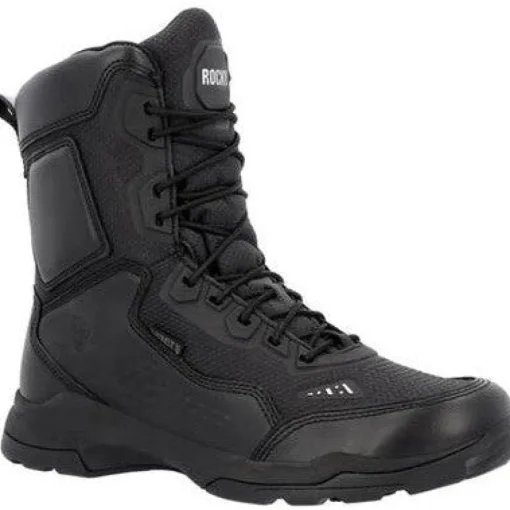 Rocky Men's Tac One 8" Soft Toe WP Public Service Boot -Black- RKD0111