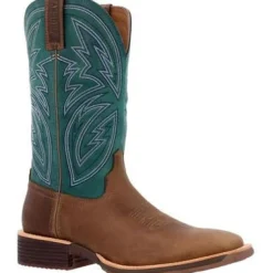 Rocky Men's Tall Oaks 12" ST Slip Resist Western Work Boot -Teal- RKW0406