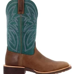 Rocky Men's Tall Oaks 12" ST Slip Resist Western Work Boot -Teal- RKW0406