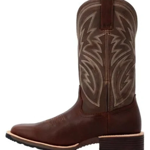 Rocky Men's Tall Oaks 12" ST Slip Resist Western Work Boot -Bone- RKW0405
