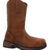 Rocky Men's Treadflex 11" Comp Toe WP Wellington Work Boot- Crazy Horse- RKK0469