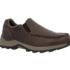 Rocky Men's Trophy Series 3" Soft Toe WP Slip On Outdoor Shoe - Brown- RKS0658