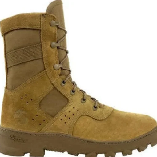 Rocky Men's USMC Tropical 8" Soft Toe PR USA Made Military Boot- RKC091