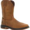Rocky Men's Worksmart 11" Comp Toe WP MG Western Work Boot - RKW0360