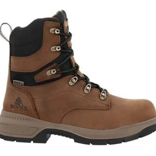 Rocky Men's Worksmart 8" Comp Toe WP Slip Resist Work Boot -Horse- RKK0482