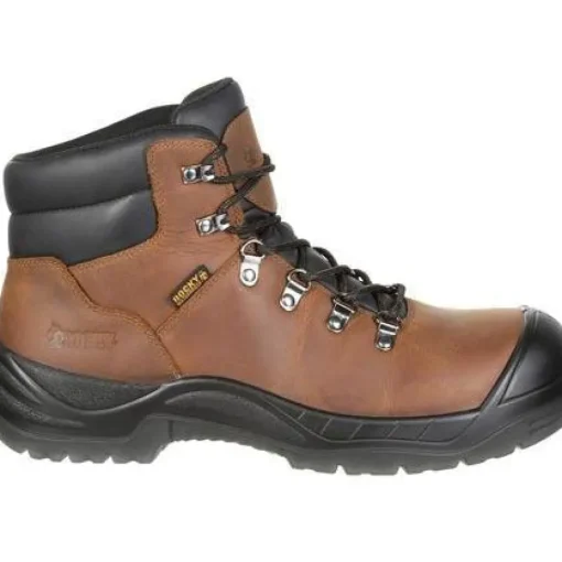 Rocky Men's Worksmart 5" Comp Toe WP Work Boot - Brown - RKK0245