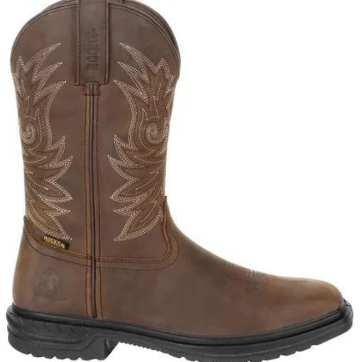 Rocky Men's Worksmart 11" Comp Toe WP Work Boot - Brown - RKW0277