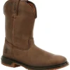 Rocky Men's WorkSmart 10" Square Toe Unlined Western Work Boot RKW0346