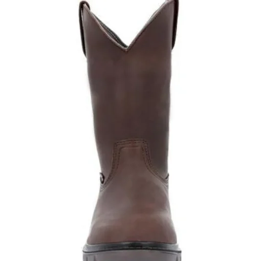 Rocky Men's Worksmart USA 11" WP Slip Resist Work Boot -Brown- RKK0453