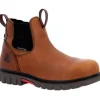Rocky Men's Worksmart WP Chelsea Comp Toe Work Boot -Brown- RKK0400
