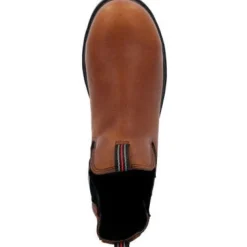 Rocky Men's Worksmart WP Chelsea Comp Toe Work Boot -Brown- RKK0400