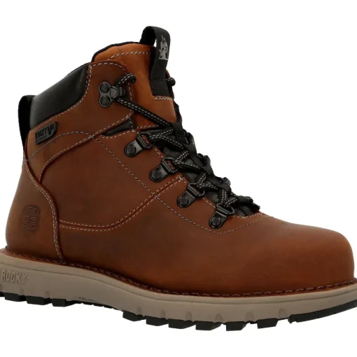 Rocky Women's Legacy 32 6" Comp Toe WP Work Boot - Brown - RKK0350