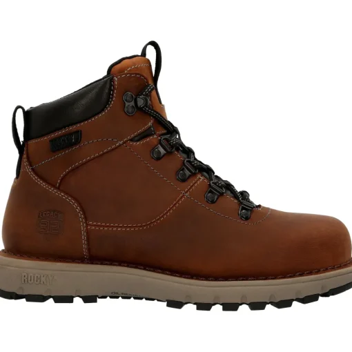 Rocky Women's Legacy 32 6" Comp Toe WP Work Boot - Brown - RKK0350