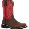 Rocky Women's Monocrepe 11" Square Toe WP Western Work Boot -Magenta- RKW0455