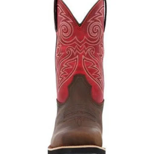 Rocky Women's Monocrepe 11" Square Toe WP Western Work Boot -Magenta- RKW0455