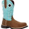 Rocky Women's Rosemary 11" Comp Toe WP Western Boot -Brown- RKW0412