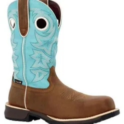 Rocky Women's Rosemary 11" Comp Toe WP Western Boot -Brown- RKW0412