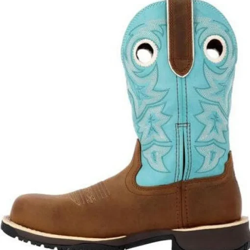 Rocky Women's Rosemary 11" Comp Toe WP Western Boot -Brown- RKW0412