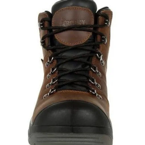 Rocky Women's Worksmart Comp Toe WP Work Boot -Brown- RKK0265