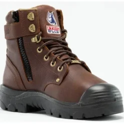 Steel Blue Men's Argyle Met Bump 6" WP MG Steel Toe Side Zip Work Boot - Oak - 862902